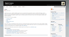 Desktop Screenshot of digitalcorpora.org